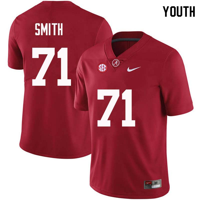 Alabama Crimson Tide Youth Andre Smith #71 Crimson NCAA Nike Authentic Stitched College Football Jersey TA16T40RG